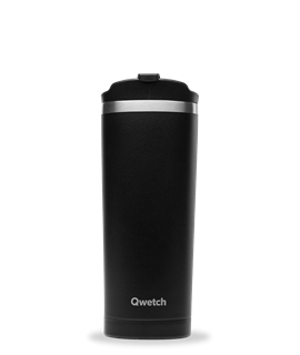 Qwetch Travel mug inox all black 470ml - 10498